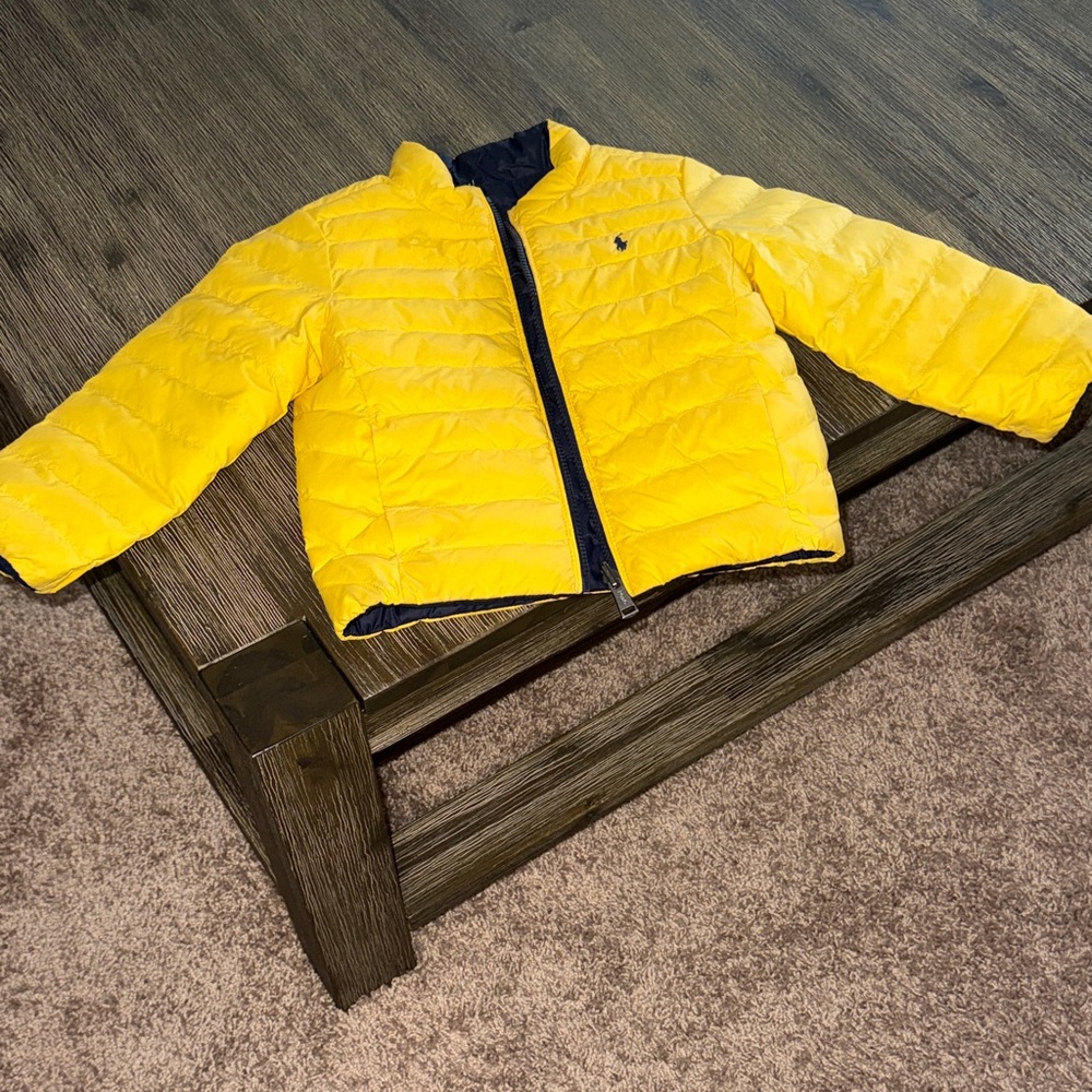 Yellow Kids Puffer Jacket